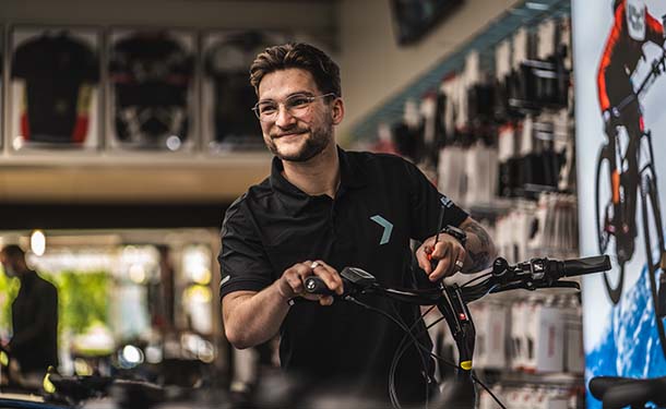 Bike Republic Merksem store manager Dries Michiels